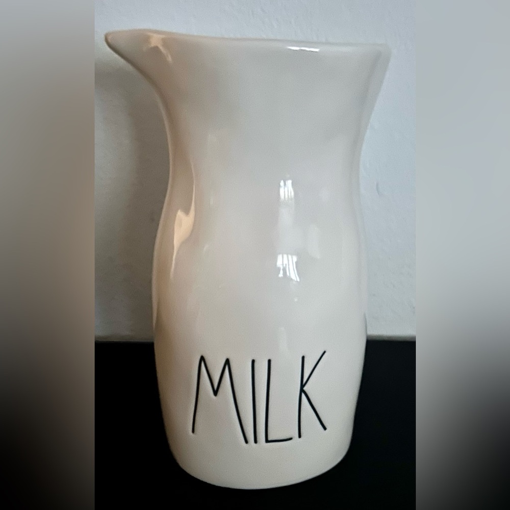 Rae Dunn “Milk” pitcher. 7”